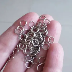 100/250/500 Pcs 6mm Open Jump Rings/Connectors