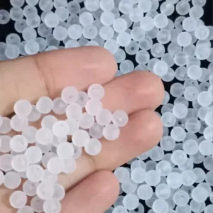 500 Pcs 5mm Round Smooth White Frosted Glass Beads