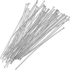 100/250/500 Pcs 1.5 Inch  Flat Headpins For Jewelry Making