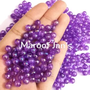 500Pcs 6mm Round Plastic Bubble Beads For Jewelry Making DIY Bracelet Necklace