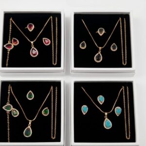 Zircon locket set
